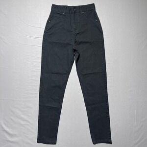 Afends Pants Womens AU 6 US 2 Black High‎ Rise Slim Fit Stretch Denim Jeans